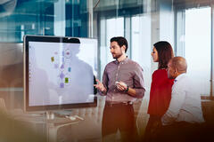 meeting with data